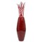 Uniquewise Tall Cylinder Bamboo Floor Vase Decorative Accent for Hotel Lobbies and Spa, Perfect Decor for Living Room or Hallway